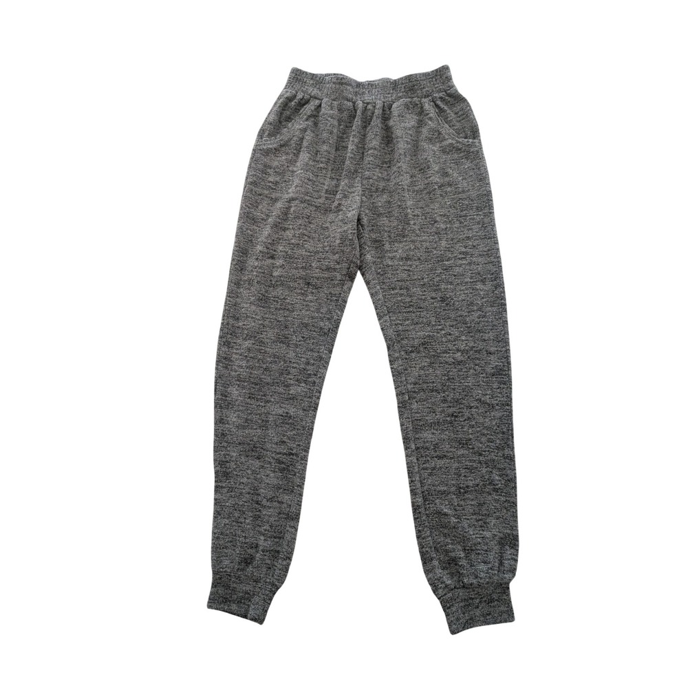 Habitual Girl Heather Grey Knit Jogger Pants Kids Size 14 Elastic Waist Soft